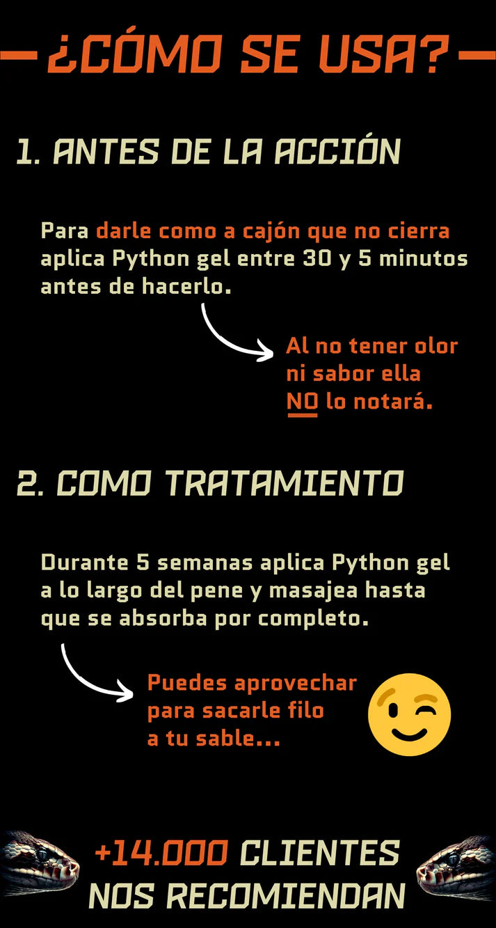 Python Gel potenciador y agrandador - additional image 1