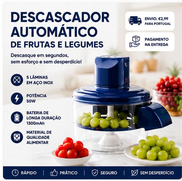 Descascador Automático de Frutas e Legumes