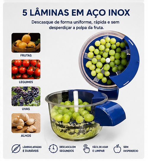 Descascador Automático de Frutas e Legumes